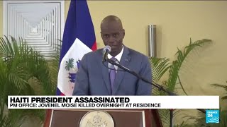 Haiti president Jovenel Moise assassinated Prime Minister office • FRANCE 24 English [upl. by Notsuh]