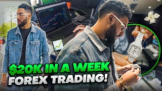 Day In The Life Of A Day Trader  Making 22000 In A Week With Forex Trading [upl. by Andrej]