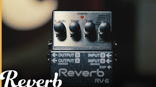 Boss RV6 ReverbDelay  Reverb Demo Video [upl. by Romito]