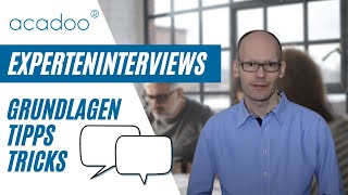 Leitfadengestützte Experteninterviews  acadoo® [upl. by Feeney339]