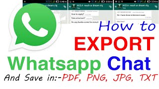 How to Export Entire WhatsApp Group Chat 2021 trick [upl. by Atalanta]