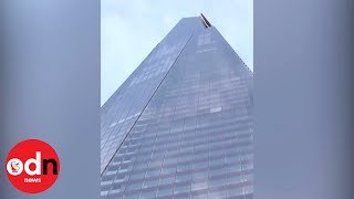 Daredevil Scales Londons Tallest Building The Shard [upl. by Alaj]