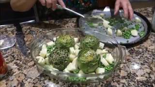 Italian Grandma Makes Stuffed Artichokes [upl. by Beckett]