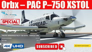 Orbx – PAC P–750 XSTOL  MSFS 2020  Start und Landung [upl. by Acinorahs]