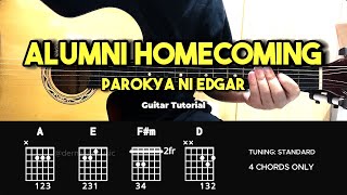 Alumni Homecoming  Parokya Ni Edgar  Easy Guitar Chords Tutorial For Beginners guitarlesson [upl. by Ueihtam]