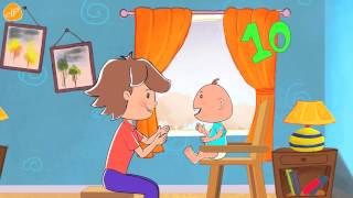 Counting Song for Babies and Toddlers  0 5 10 slow by ELF Learning [upl. by Serena]