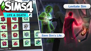 The Sims 4 Life amp Death ALL 35 NEW GHOST ABILITIES amp FEATURES [upl. by Ahsekal]