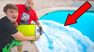 POURING LIQUID NITROGEN IN POOL [upl. by Mollie]