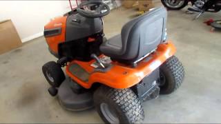 Husqvarna YTH22V46 Yard Tractor Product Review [upl. by Arevle]