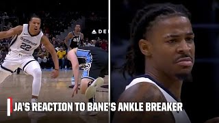 Ja Morant is DISGUSTED with Desmond Banes ankle breaker 😤  NBA on ESPN [upl. by Adiazteb977]