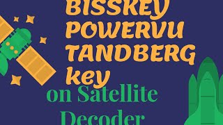 Tutorial on how to unscramble channel by inputting bisskeypowervutandberg key on satellite decoder [upl. by Dazhehs]