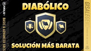 SBC DIABÓLICO SOLUCIÓN MÁS BARATA Híbrido de liga y país Fifa 22 [upl. by Brear]