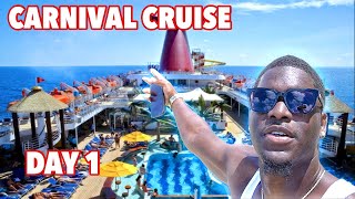 I TOOK A 4 DAY CRUISE TO COZUMEL MEXICO  DAY 1 CARNIVAL CRUISE [upl. by Aihsenod]