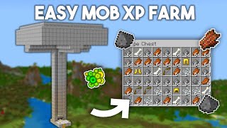 Easiest Mob XP Farm for Minecraft Bedrock 120 No Spawner [upl. by Eadie]