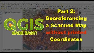 Georeferencing a map using QGIS [upl. by Remmus360]