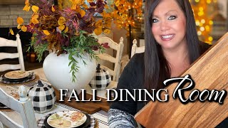 Dining Room Fall  Decorate With Me [upl. by Niddala]