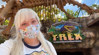 Disney Springs TRex Restaurant 2021 Full Themed Dining Experience  Dinner Fun Facts amp Tour [upl. by Ervin762]