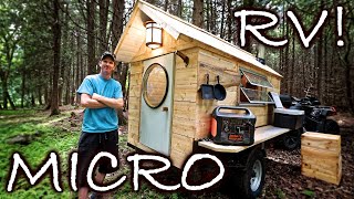 Building Tiny MICRO 32 sq ft LUXURY RV Camper  quotThe Glamperquot VS FowlersMakeryandMischief [upl. by Seaddon602]