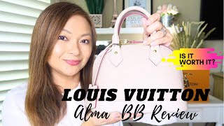 Louis Vuitton Alma BB Honest Review  Epi leather Galet [upl. by Petronella184]