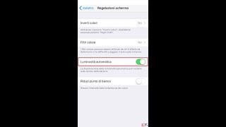 Tutorial COME ATTIVARE LA LUMINOSITA AUTOMATICA SU IOS 11 APPLE IPHONE E IPAD [upl. by Wright562]