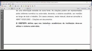 Fazer Citações Diretas e Indiretas e Bibliografia  ABNT  Word  Parte 7 [upl. by Nisaj651]