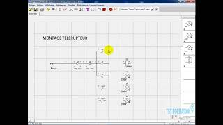 Montage Télérupteur et minuterie avec SCHEMAPLIC [upl. by Faye]