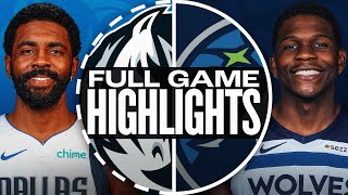 MAVERICKS at TIMBERWOLVES  FULL GAME HIGHLIGHTS  October 29 2024 [upl. by Brahear]