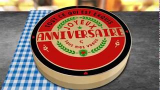 JOYEUX ANNIVERSAIRE   Carte virtuelle animée anniversaire [upl. by Aleek]