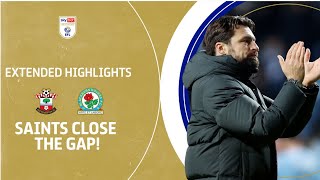 SAINTS CLOSE GAP  Southampton v Blackburn Rovers extended highlights [upl. by Ritchie541]