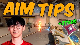 20 AIM Tips For Valorant ft Tenz [upl. by Sokin]