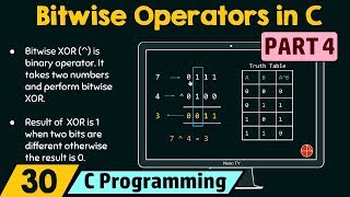 Bitwise Operators in C Part 4 [upl. by Nannek443]