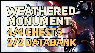 Zeffo Weathered Monument 100 Explored Chests and Echo Databank Star Wars Jedi Fallen Order [upl. by Amees]