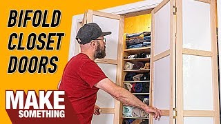 How to Make Custom Closet Bifold Doors  Woodworking Project [upl. by Mcdonald565]