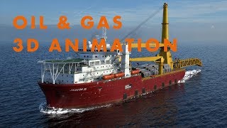 Offshore Oil amp Gas 3D Animation  Subsea Pipeline Maintenance [upl. by Anilyx]