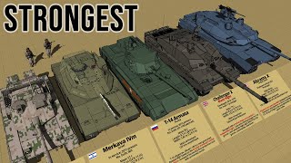 40 Most Powerful Main Battle Tank Comparision 3D [upl. by Ludovico696]