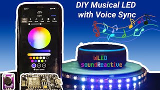 How To Make DIY Musical LEDs Sound reactive  ESP8266 [upl. by Lynnet]