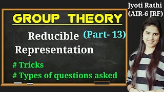 Reducible representation group theoryC2v C3v Td Point group with tricks for CSIRNET GATE Chemistry [upl. by Atinele]