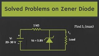 Solved Problems on the Zener Diode [upl. by Attiuqaj325]