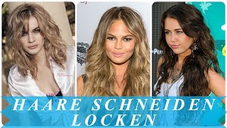 Neue stufenschnitt mit locken [upl. by Burwell]