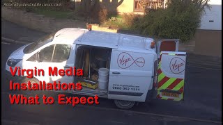 Virgin Media Fibre Broadband Installation  What to Expect Quality of Wiring Service etc [upl. by Orpha]