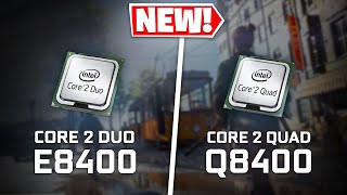 Core 2 Duo E8400 vs Core 2 Quad Q8400  Test in 4 Games BF5 CSGO [upl. by Boylston]