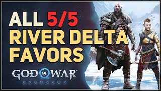 All 5 River Delta Favors God of War Ragnarok [upl. by Nessah666]