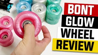 BONT Glow LED Roller Skate Wheel Review with ShortStop [upl. by Adorl]