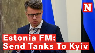 Its Time For NATO To Give Ukraine Tanks LongRange Missiles Estonia FM [upl. by Atener439]