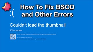 How To Fix BSOD and the WHEAUNCORRECTABLEERROR [upl. by Adan106]