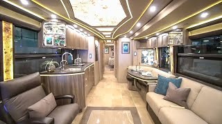 A Detailed Look Inside A 25 Million Dollar Prevost Motorhome  2020 Marathon Coach [upl. by Annerahs893]