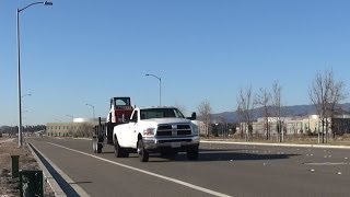 Cummins Fly By With Trailer  67L 6 Speed Manual Ram Regular Cab Dually [upl. by Auric636]