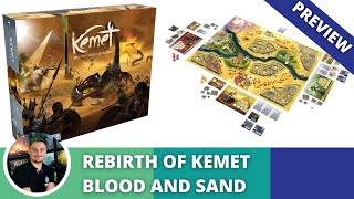 Kemet Blood and Sand Preview of classic game upgraded to modern times [upl. by Renba824]