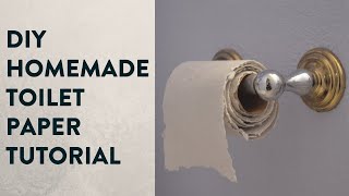 How to make Toilet Paper out of recycled paper at home DIY Homemade Toilet Paper Tutorial [upl. by Nnairol]