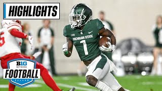 Nebraska at Michigan State  Extended Highlights  Reed Scores 2 TDs vs Huskers  Sept 25 2021 [upl. by Ninnetta]